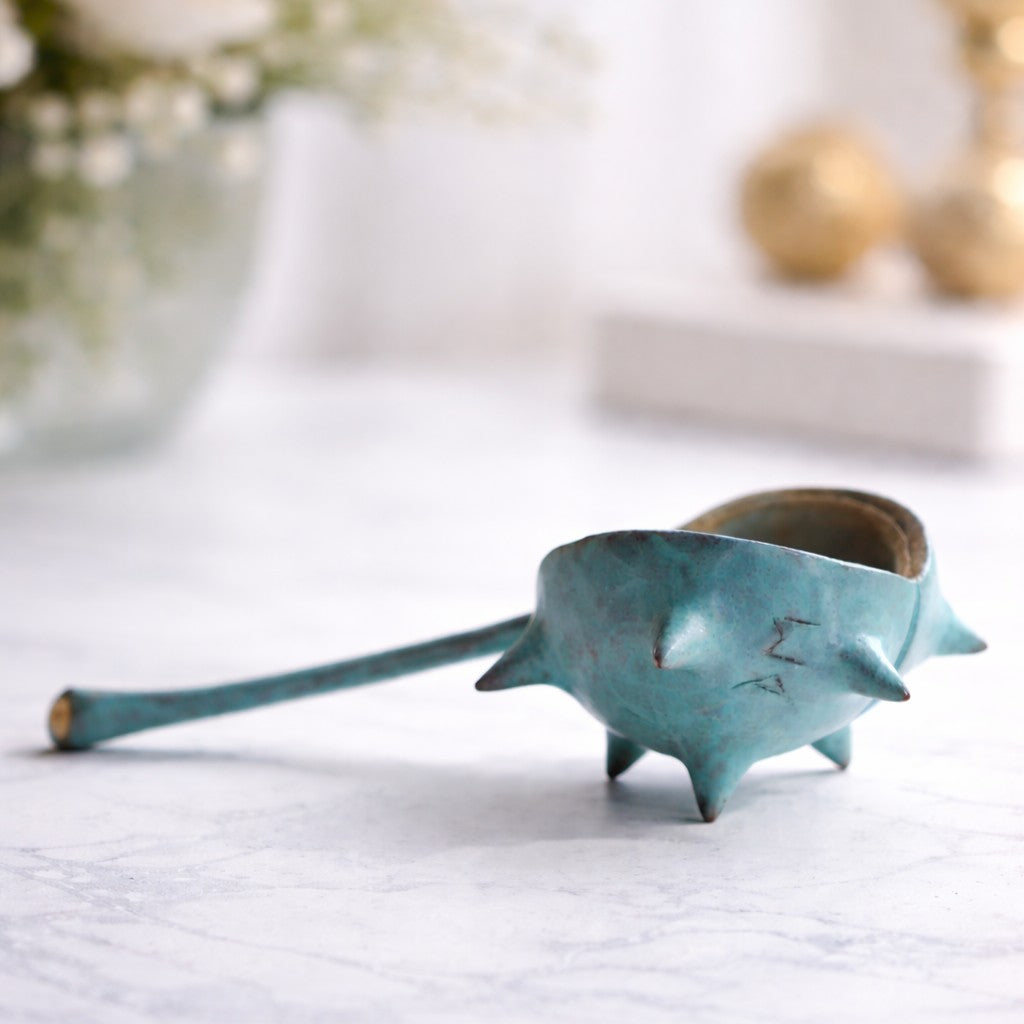Sleeping Dormouse in Conker Shell Bronze Sculpture