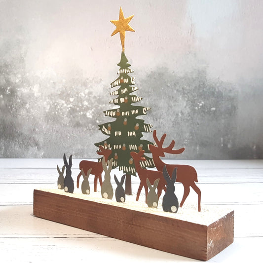 Woodland Christmas Scene