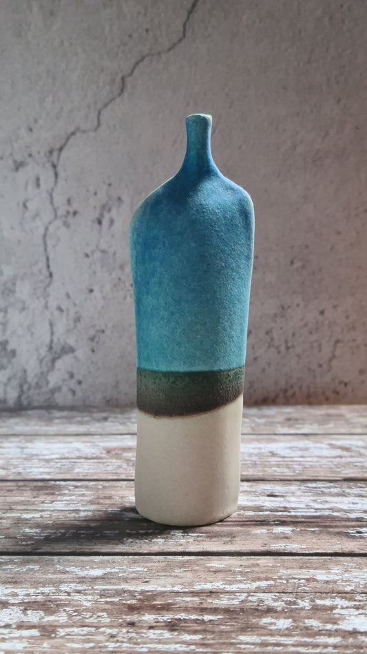 "Landscape" Small Stoneware Bottle