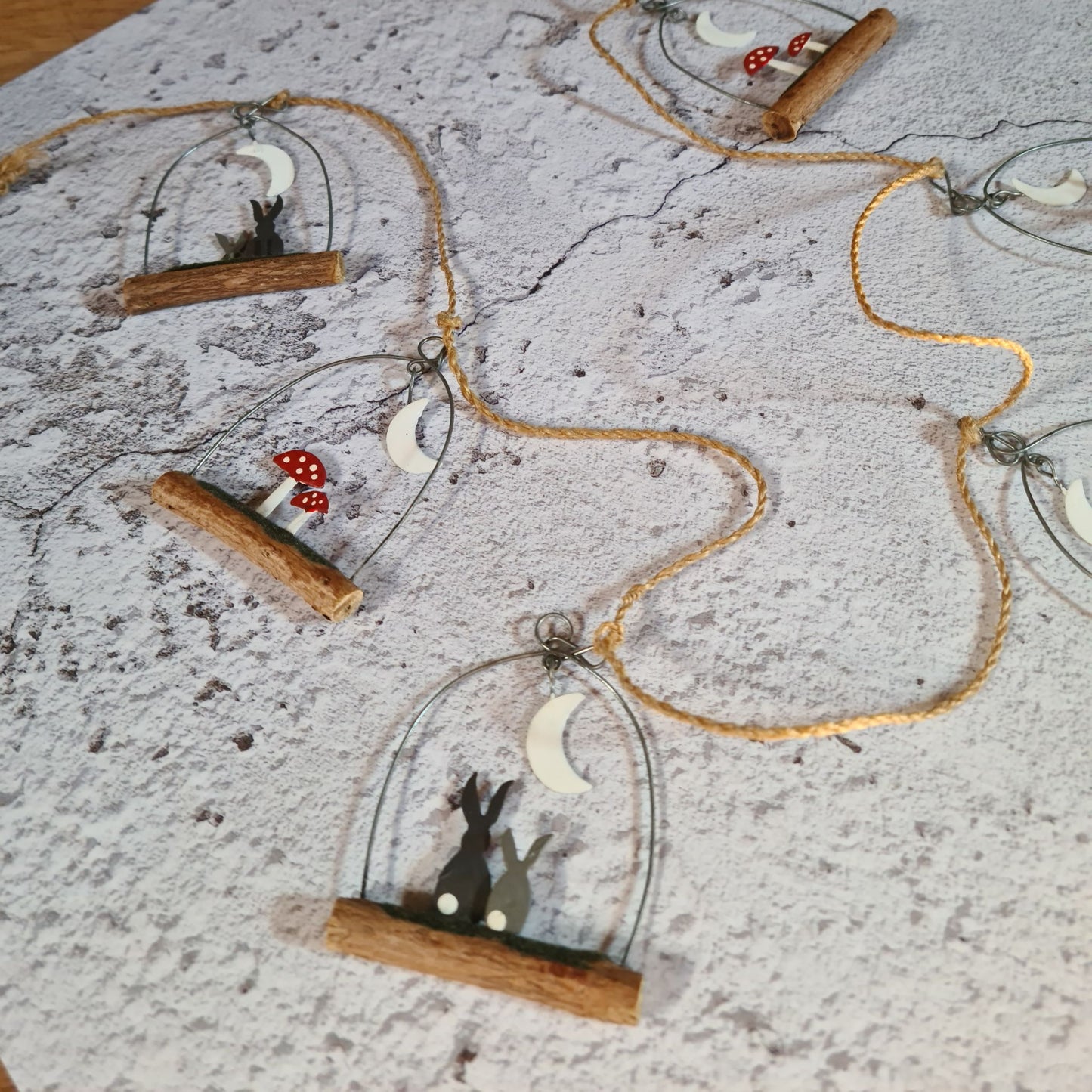 Rabbits and Toadstools Garland